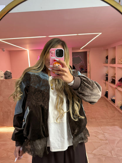 Piumino Velluto &amp; Jeans  ♥