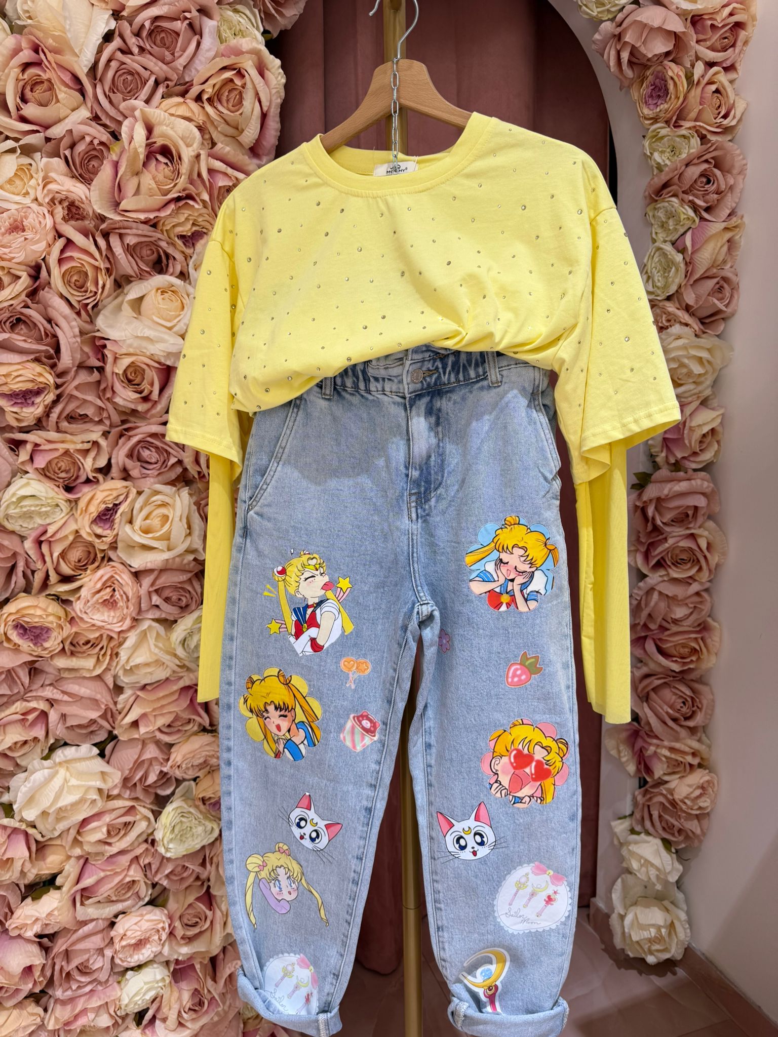Shirt Gialla Glitter ♥