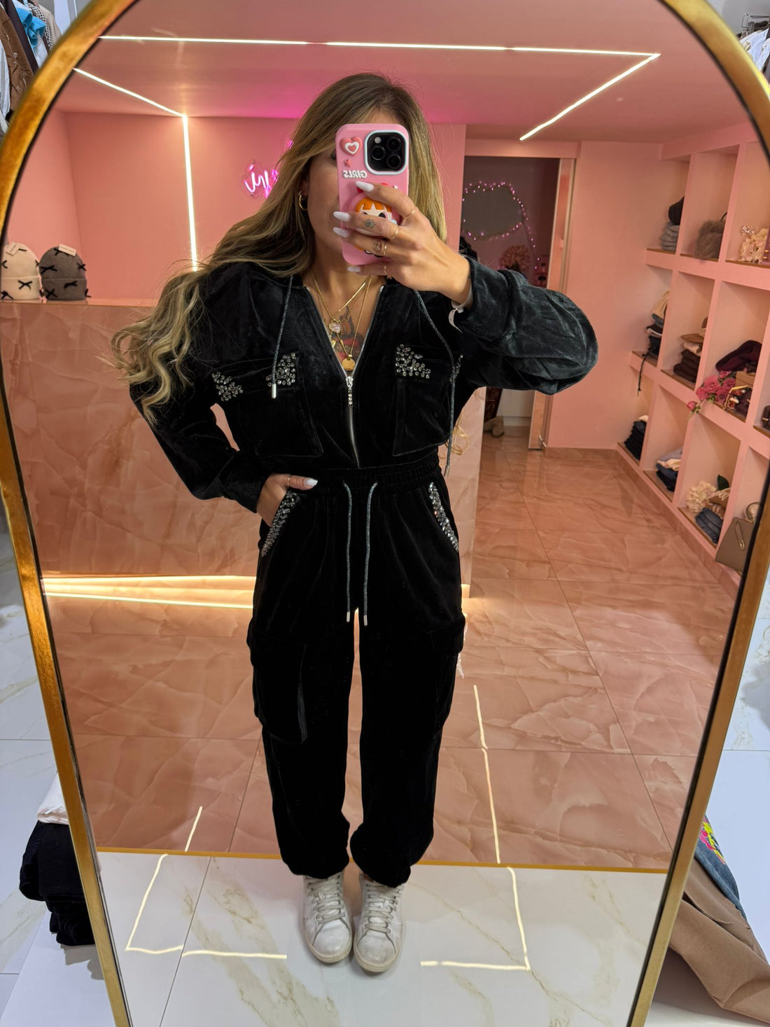 Coordinato Vellutino Nero ♥