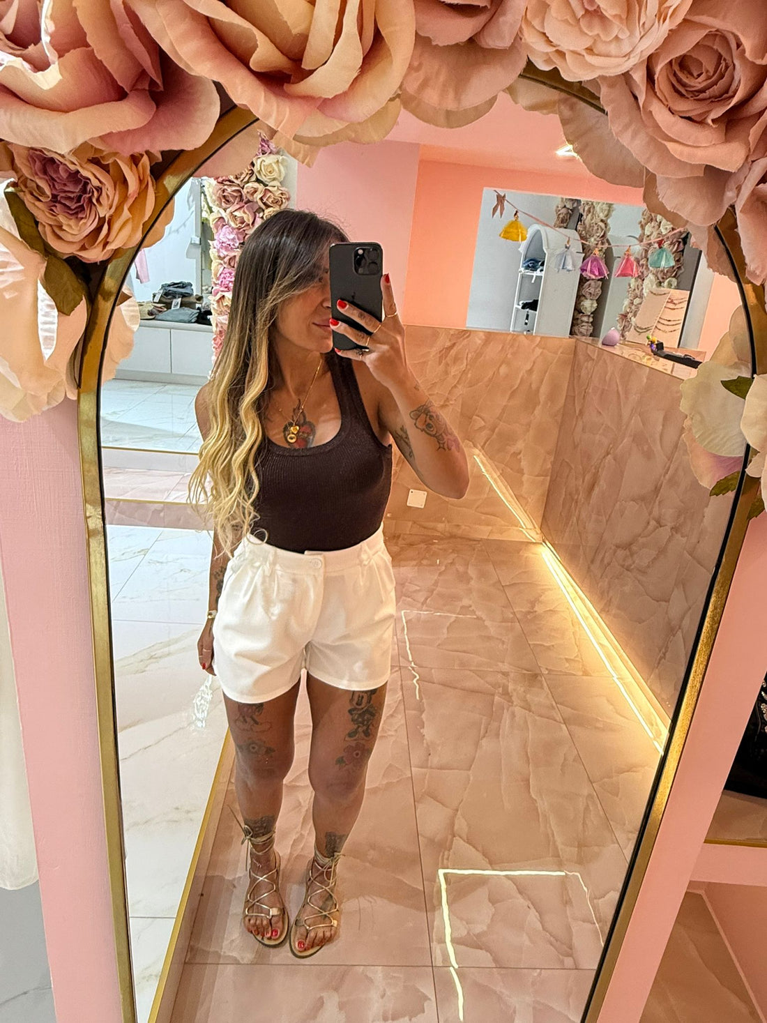 Canotta Glitter Marrone  ♥