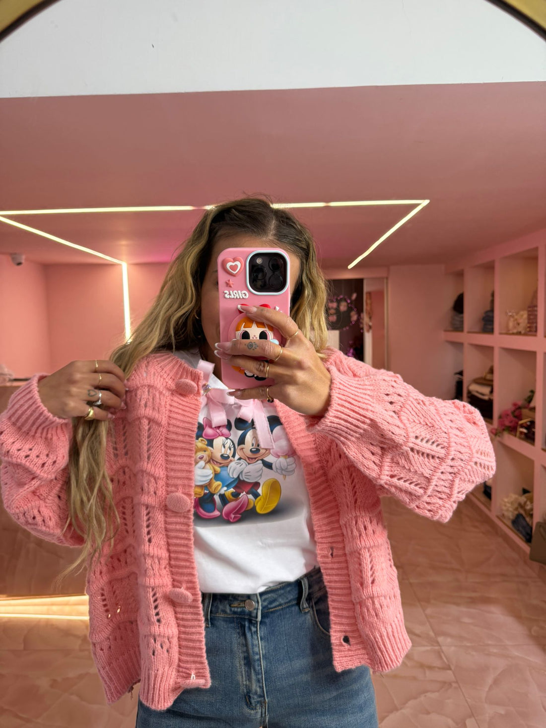 Cardigan Nonna Pry Rosa ♥