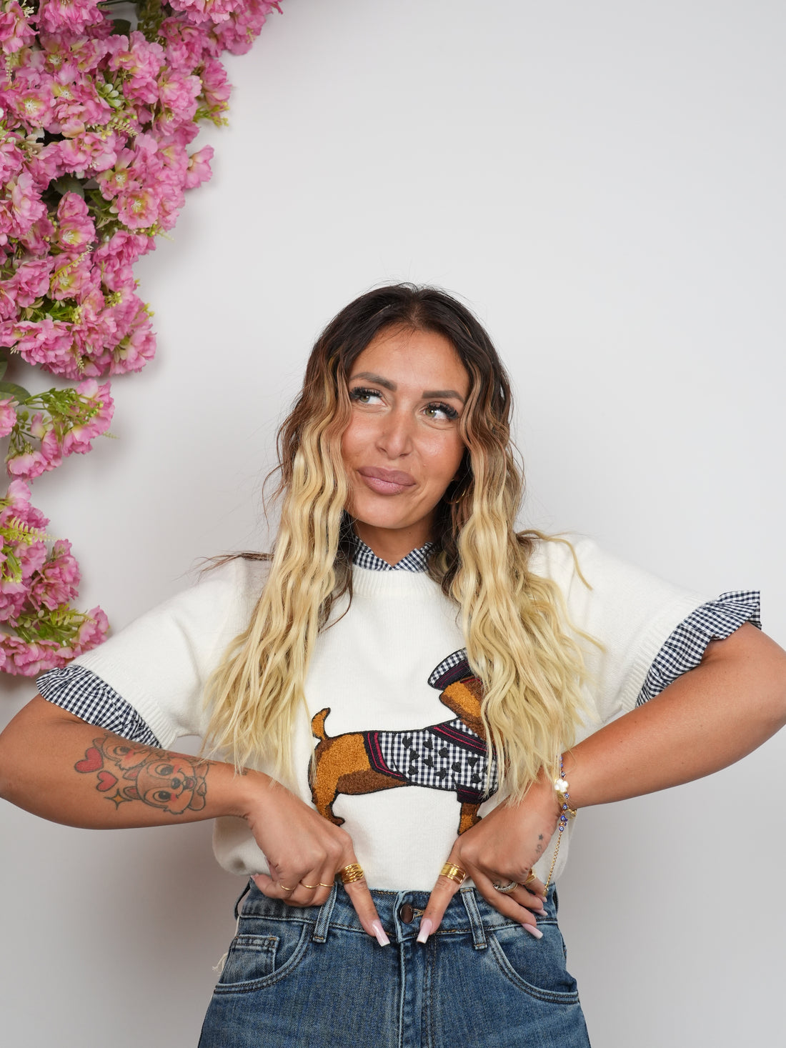 Maglioncino Per Bassotte Bianca ♥
