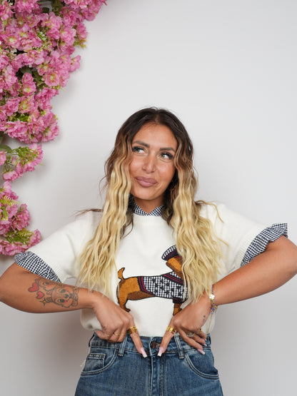 Maglioncino Per Bassotte Bianca ♥