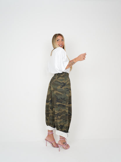Jeans Balloon Camouflage Bottoncini Legno ♥