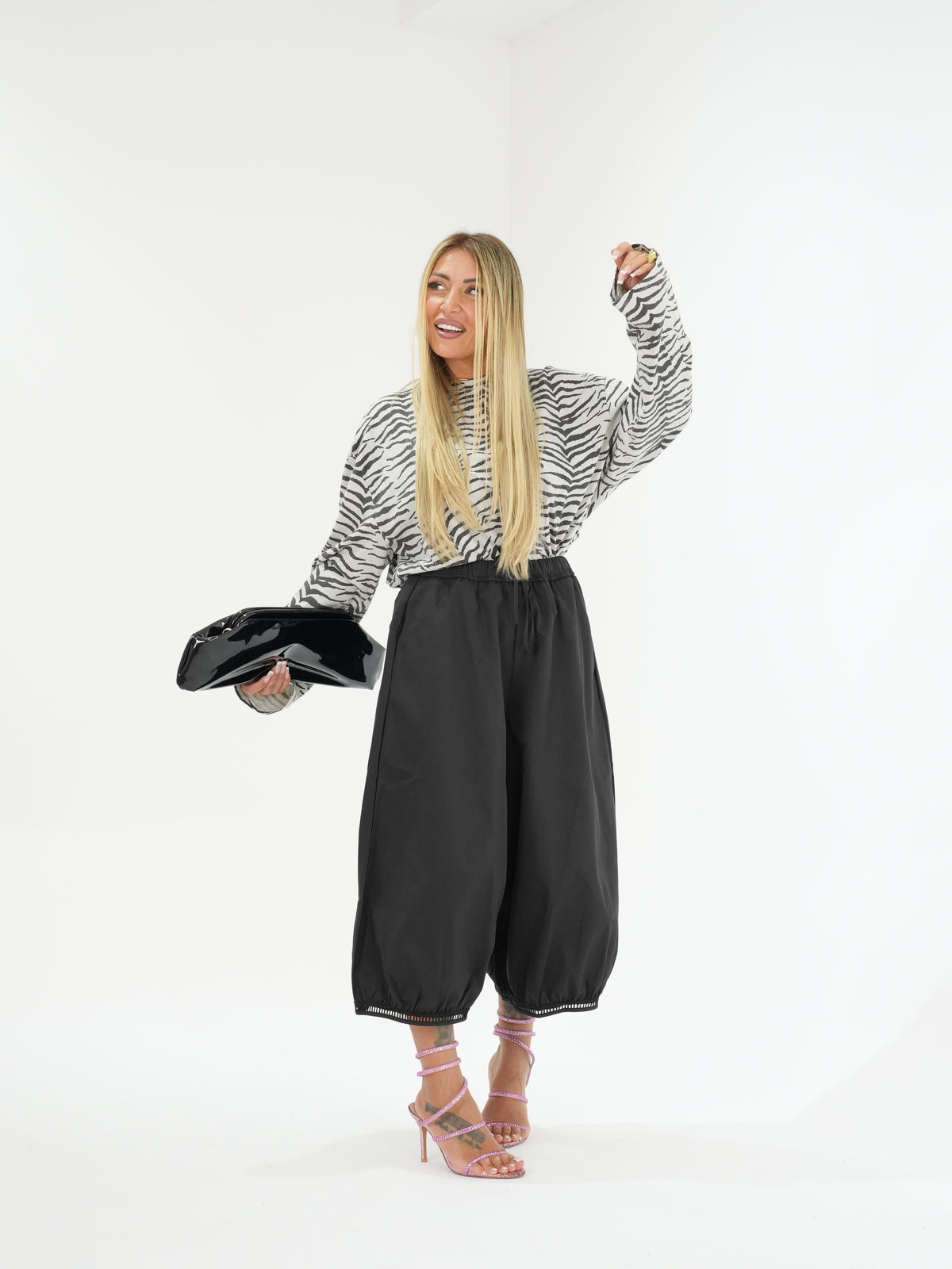 Pantaloni Balloon Street Nero ♥