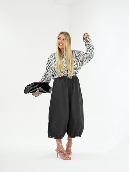 Pantaloni Balloon Street Nero ♥