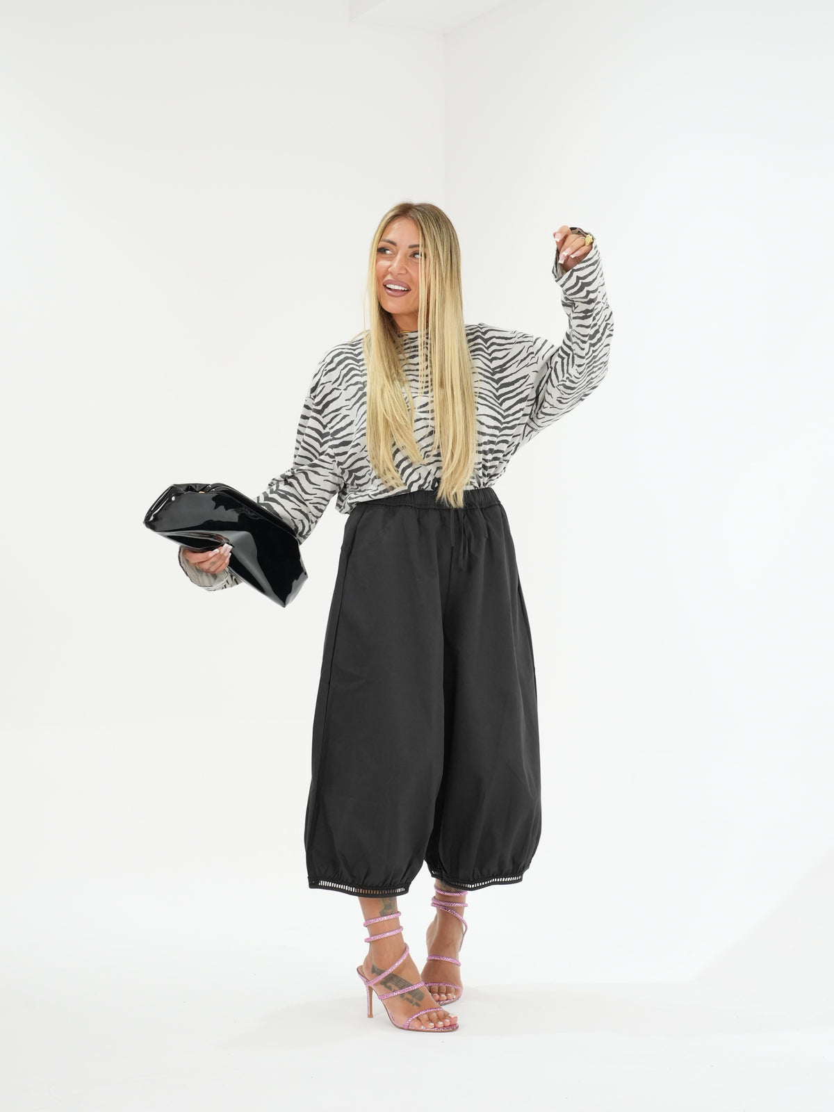 Pantaloni Balloon Street Nero ♥