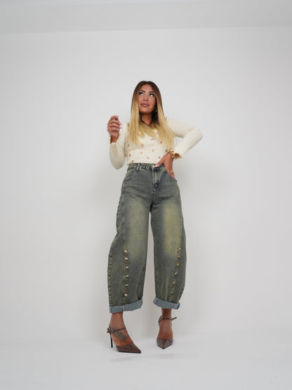 Jeans Strassando Con Amore ♥