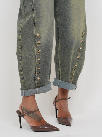 Jeans Strassando Con Amore ♥