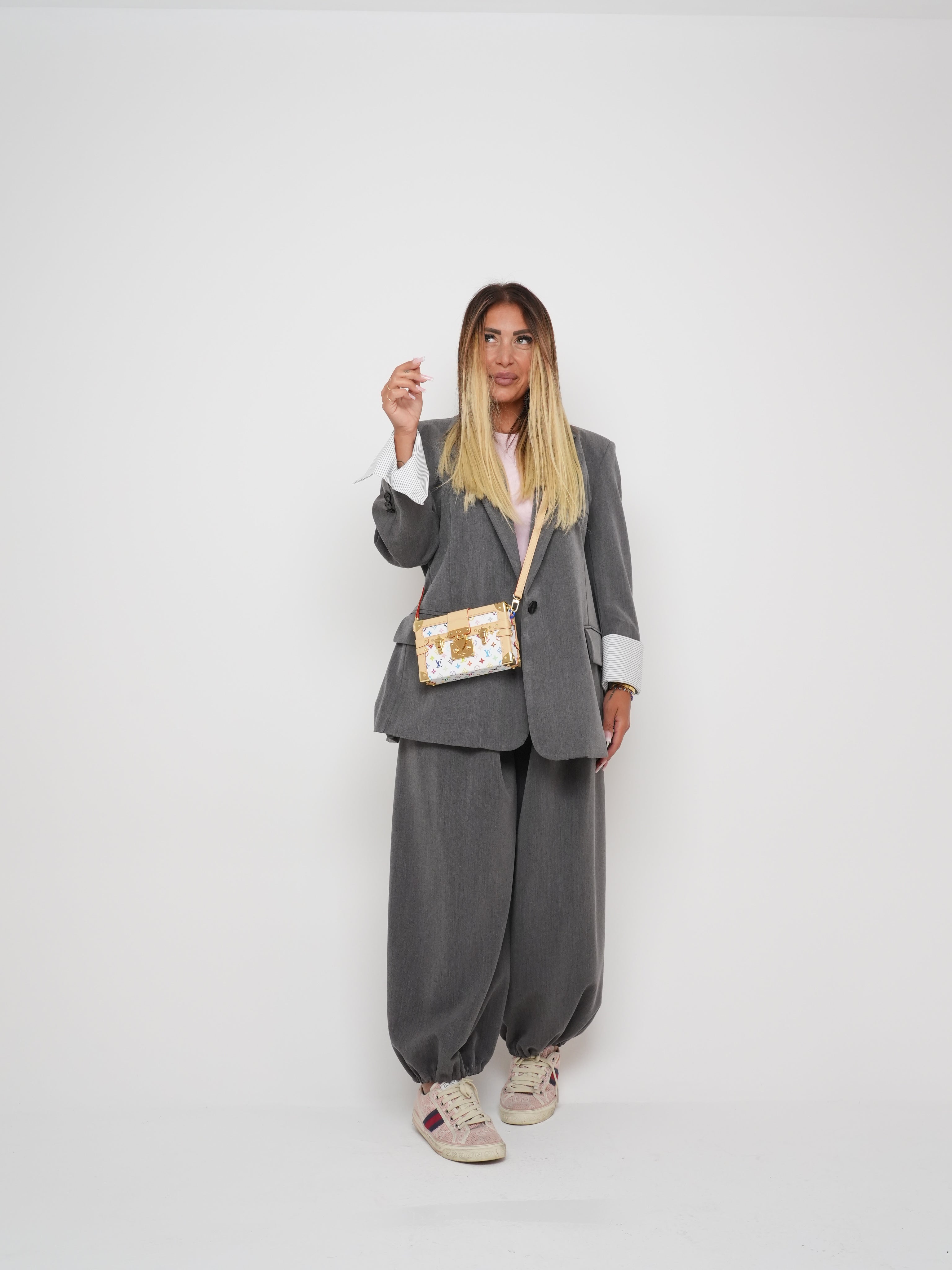 Pantalone Lally In Ufficio Grigio ♥