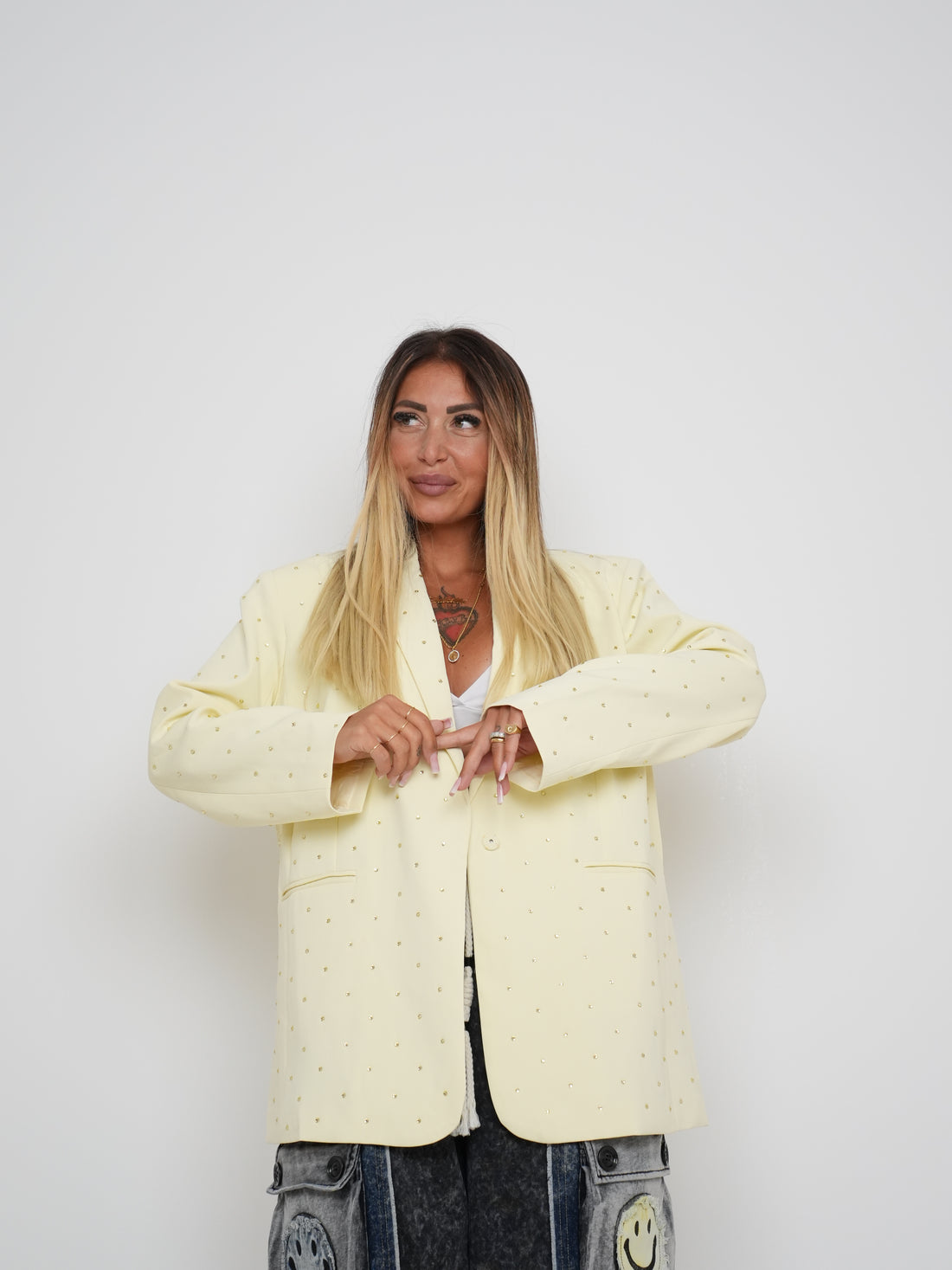 Giacca Glitter Glam Gialla ♥