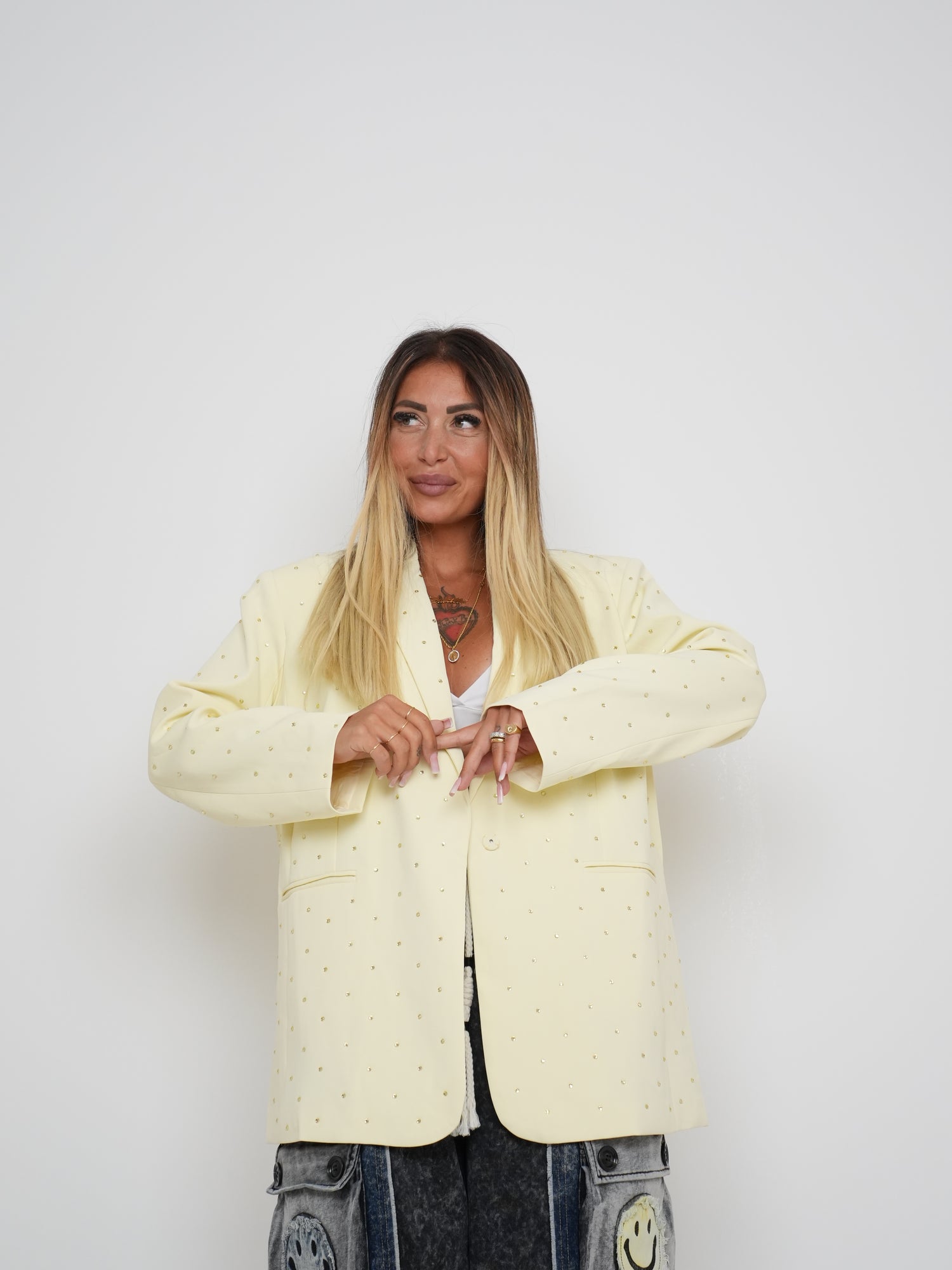 Giacca Glitter Glam Gialla ♥