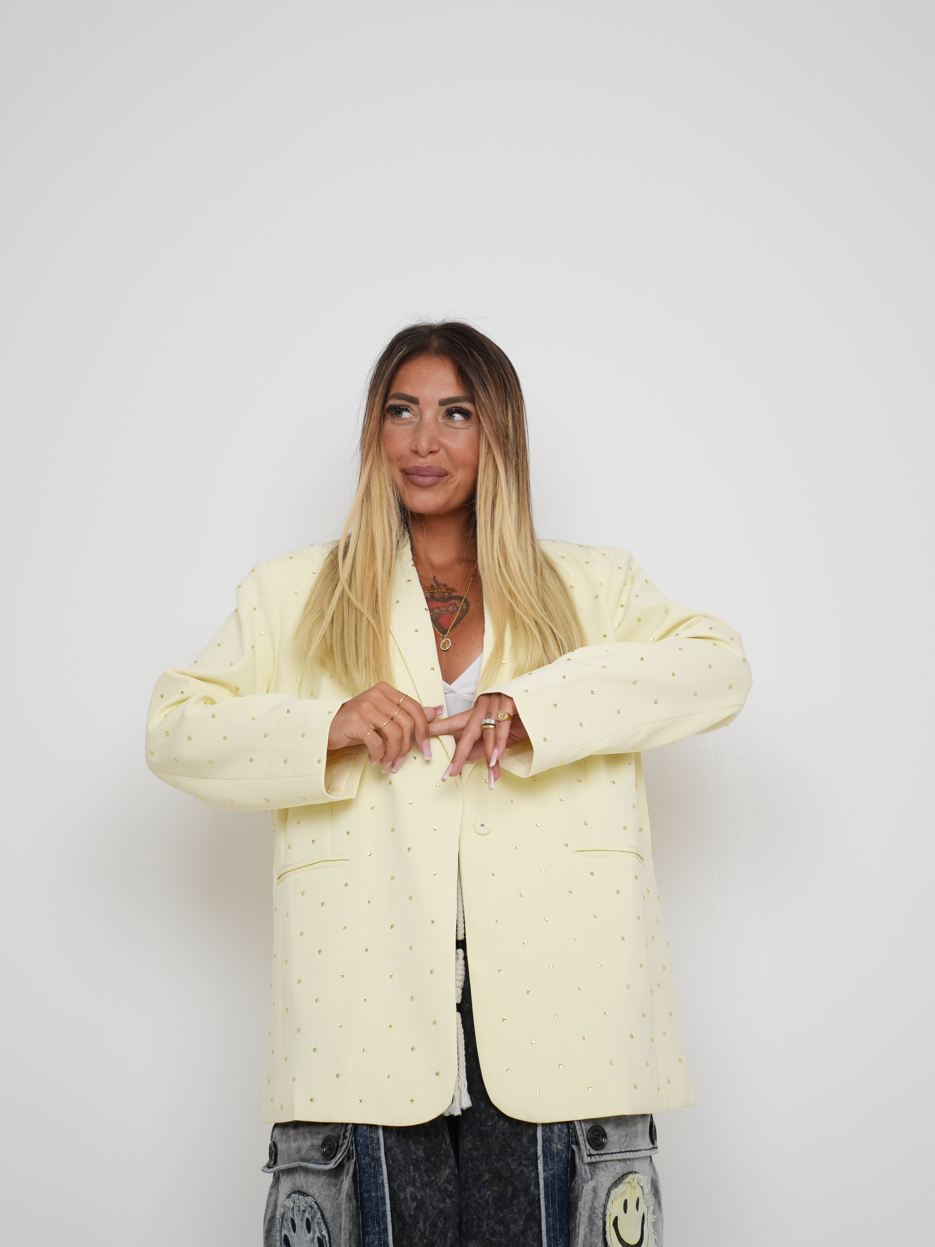 Giacca Glitter Glam Gialla ♥