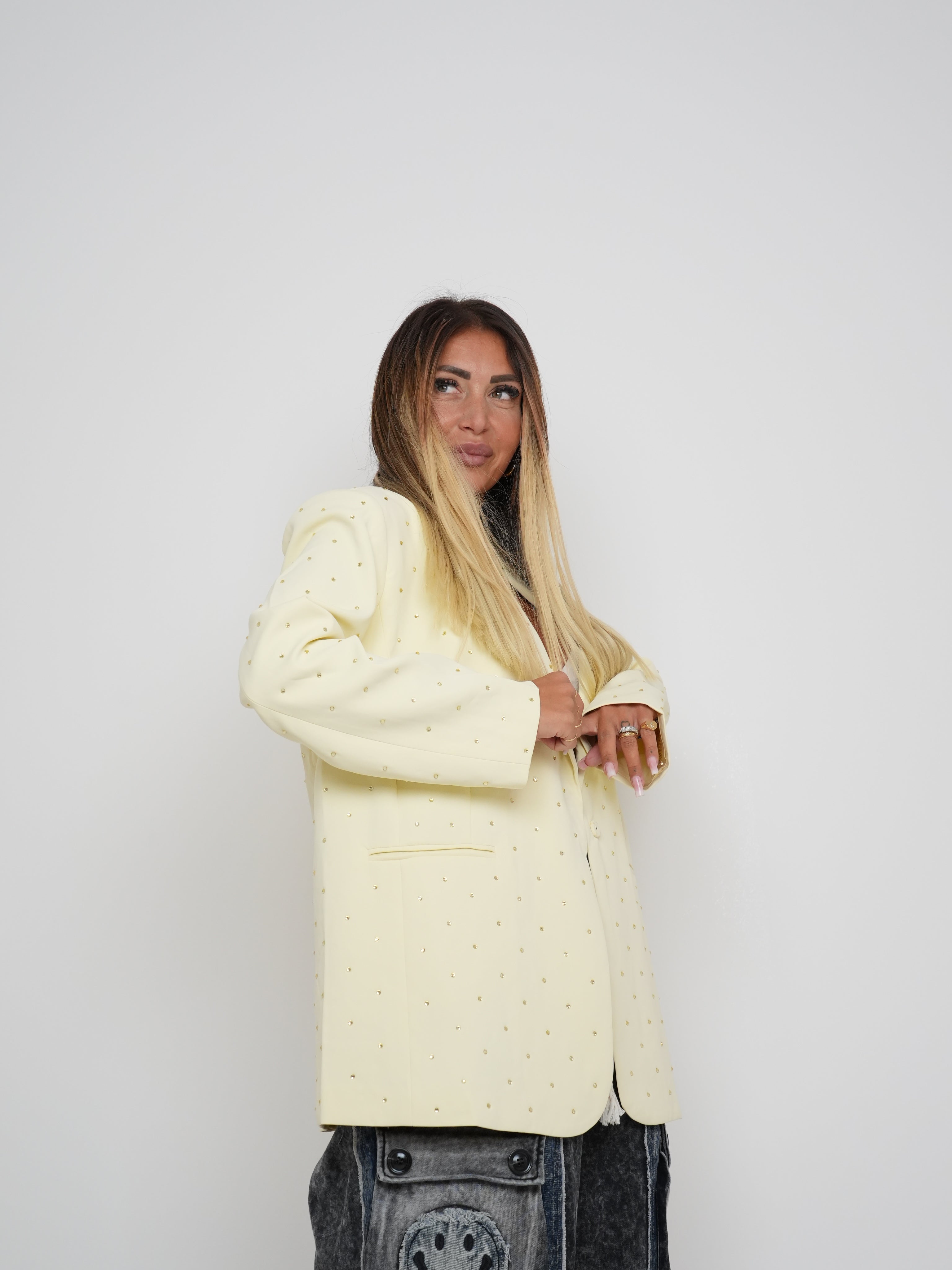 Giacca Glitter Glam Gialla ♥