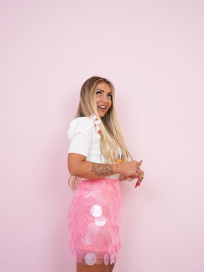 Gonna Paillette Rosa ♥