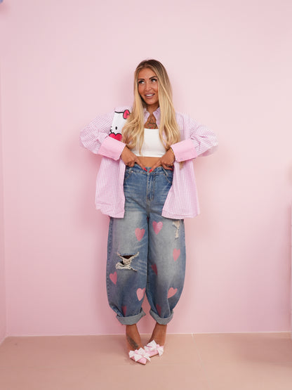 Jeans Innamorato Rosa Glitter ♥