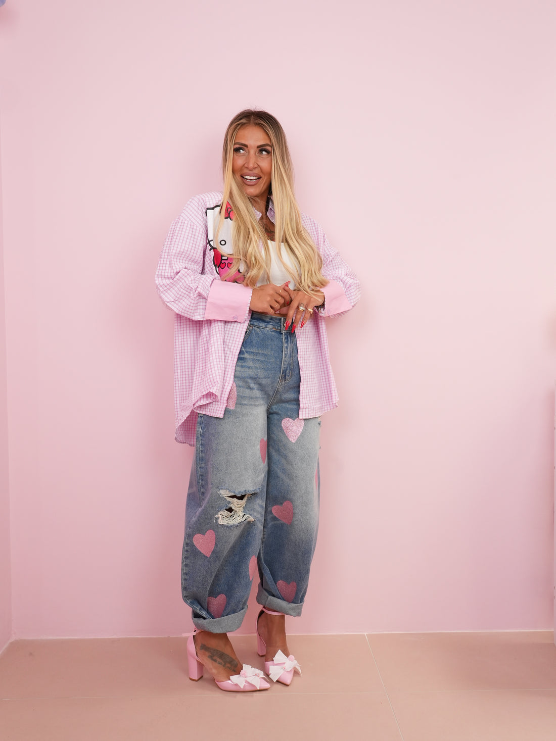 Jeans Innamorato Rosa Glitter ♥