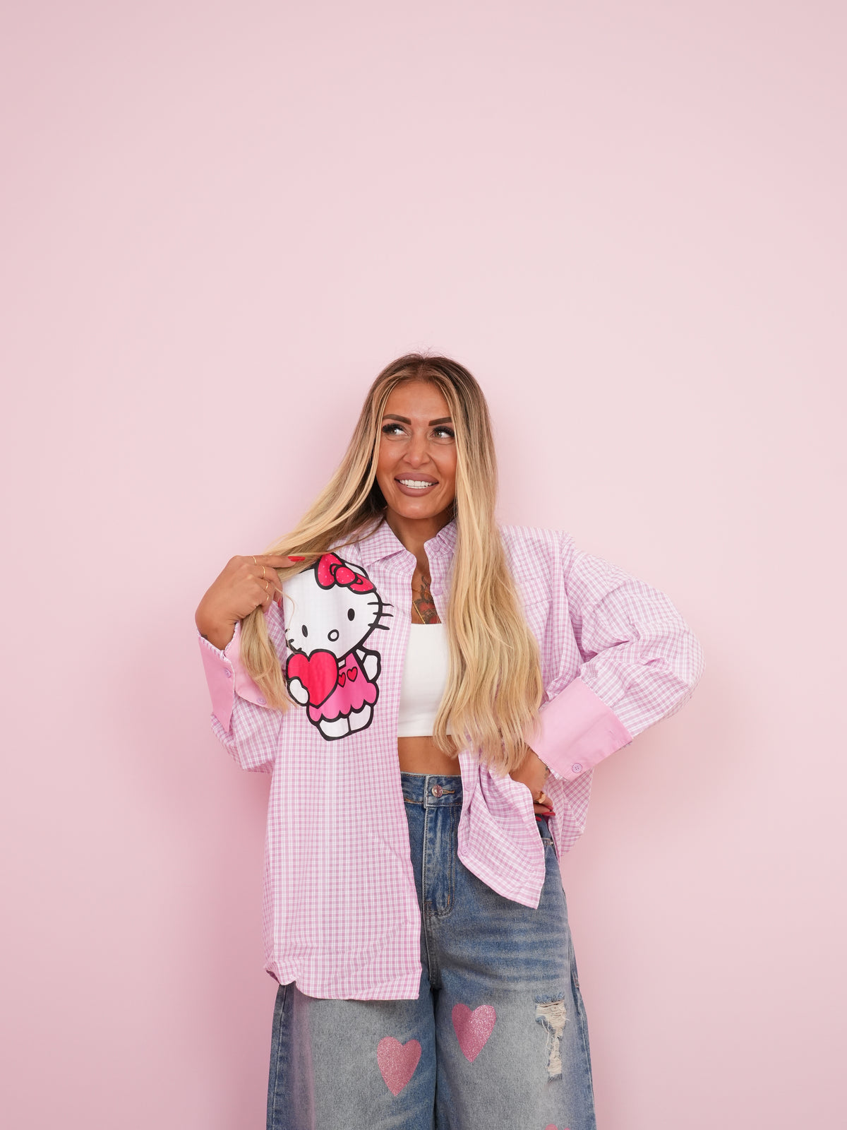 Camicia Quadretti Kitty ♥