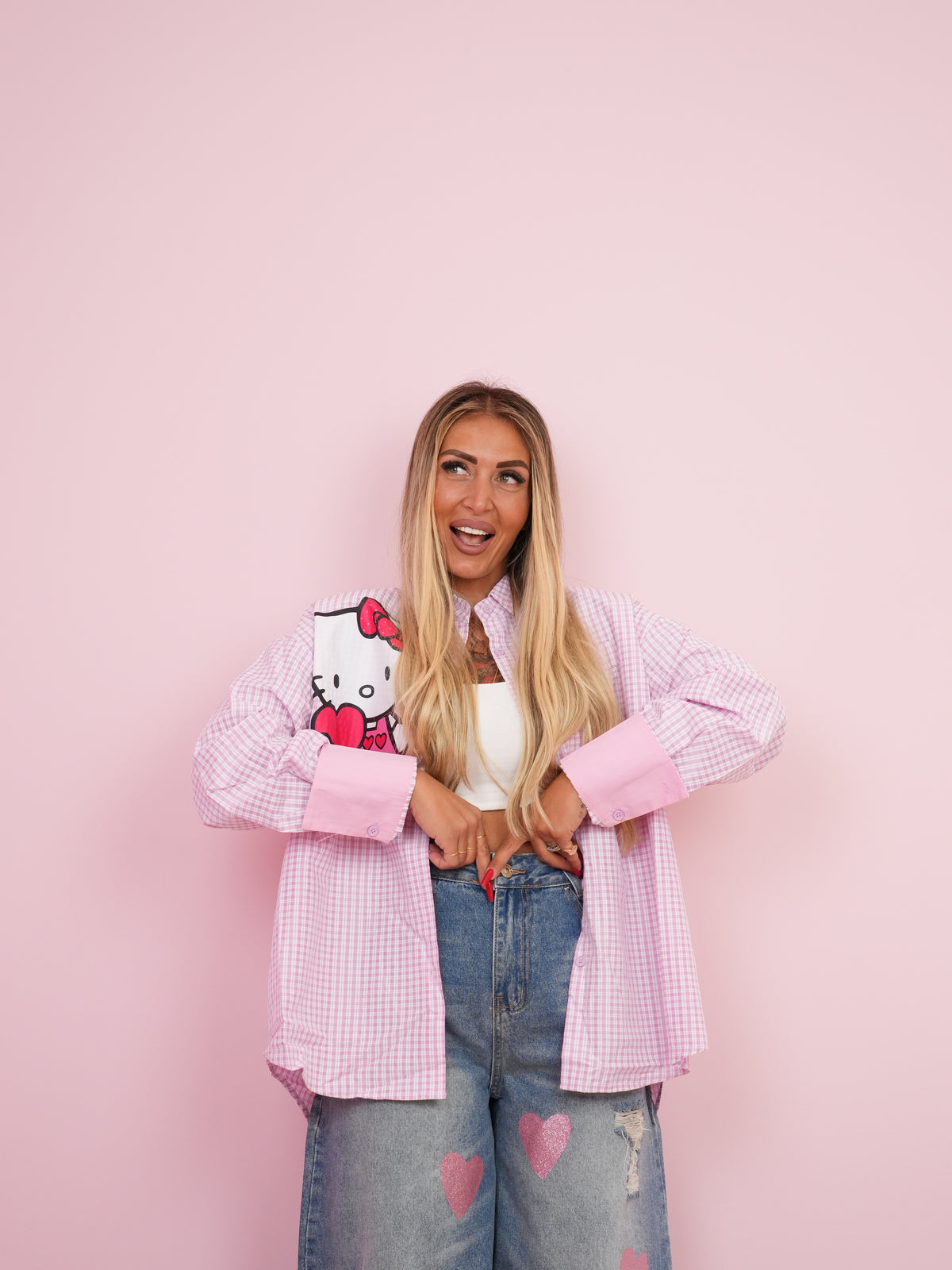 Camicia Quadretti Kitty ♥