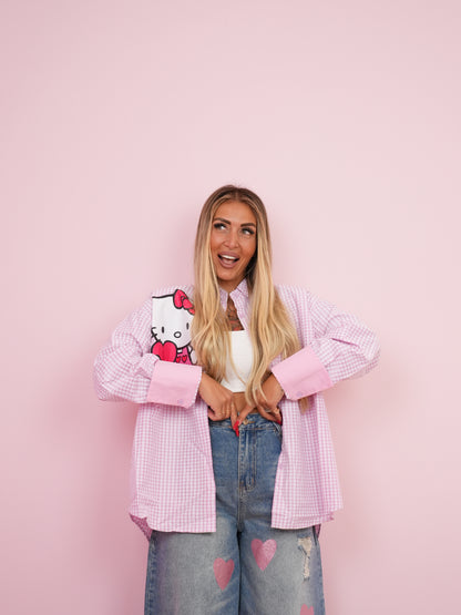Camicia Quadretti Kitty ♥