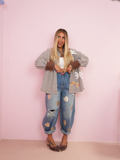 Jeans Innamorato Oro Glitter ♥