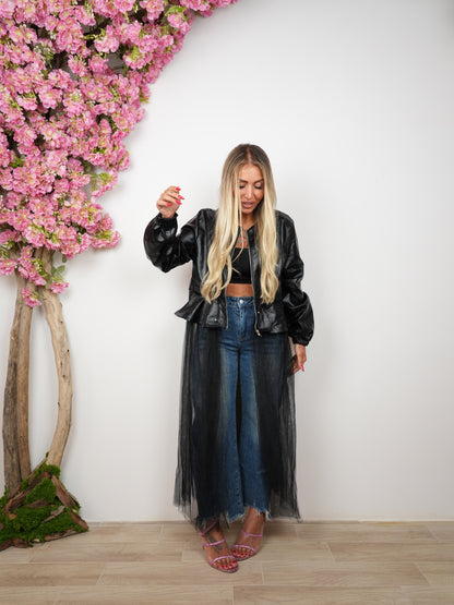 Giacca Pelle &amp; Tulle ♥