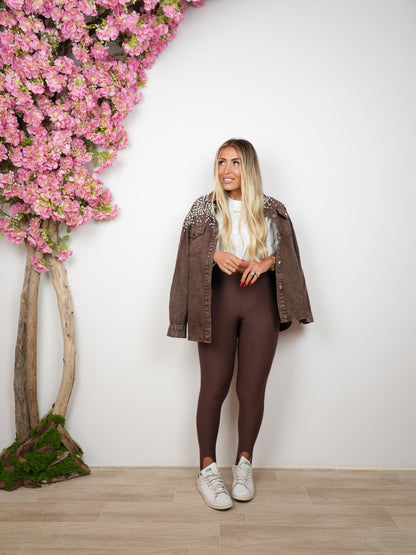 Legging Piedino Marro&
