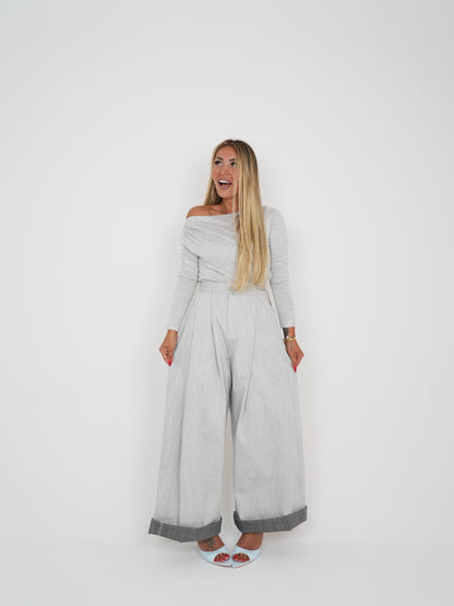Pantaloni Office Grigio ♥