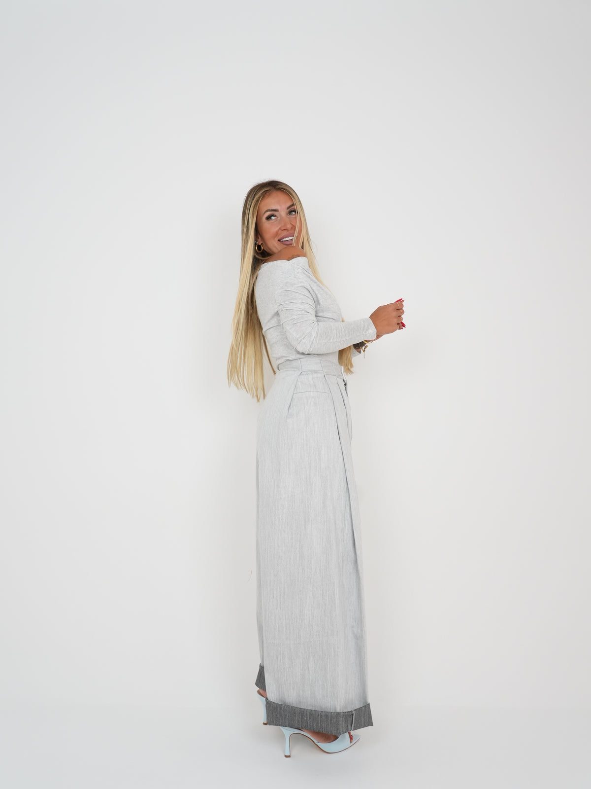 Pantaloni Office Grigio ♥