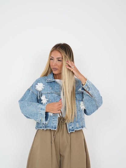 Giacca Denim Fiorellini &amp; Strass ♥