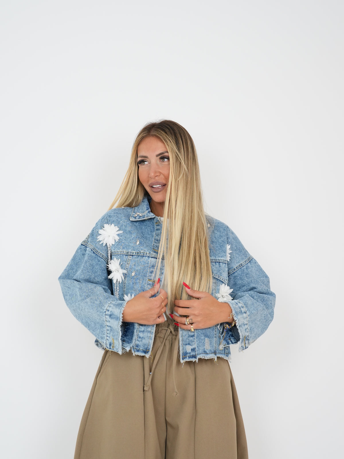 Giacca Denim Fiorellini &amp; Strass ♥