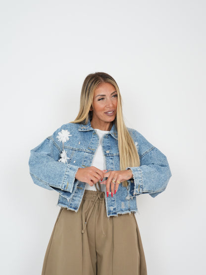 Giacca Denim Fiorellini &amp; Strass ♥