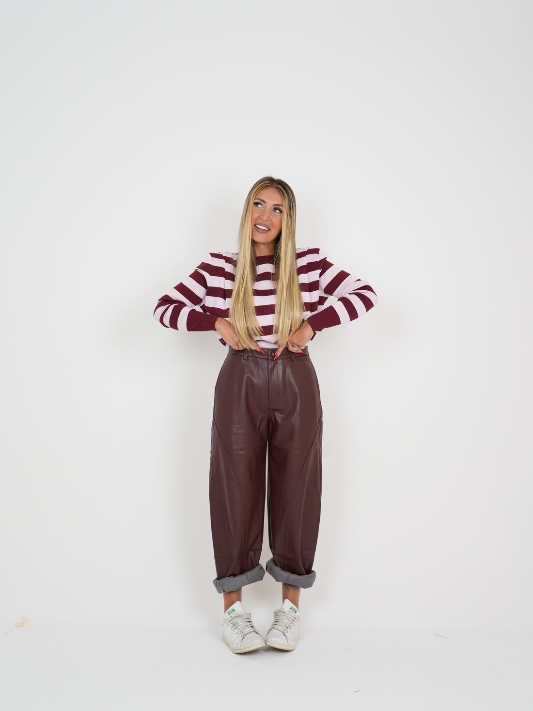 Pantalone Sportivo Ecopelle Bordoux ♥