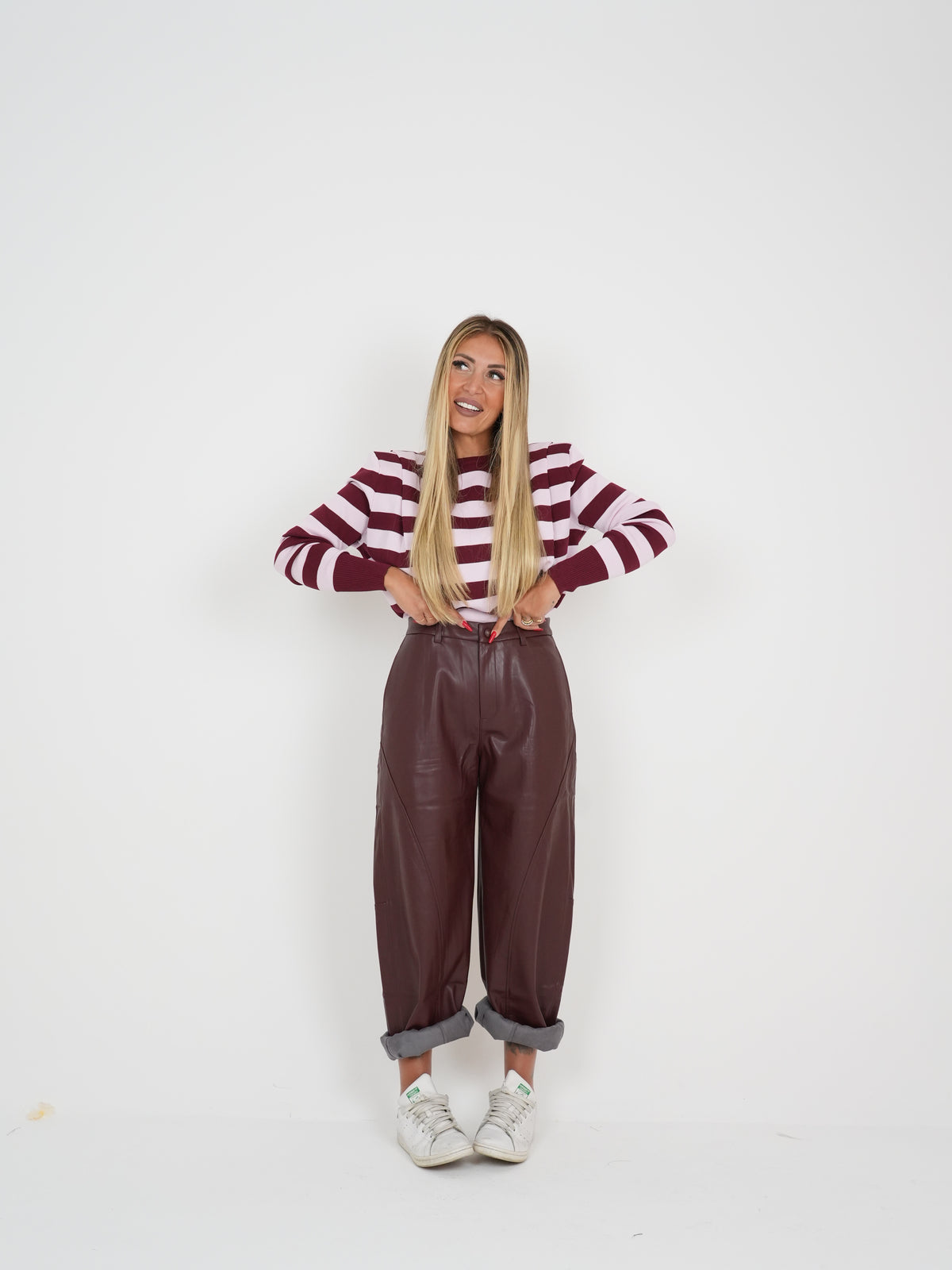 Pantalone Sportivo Ecopelle Bordoux ♥