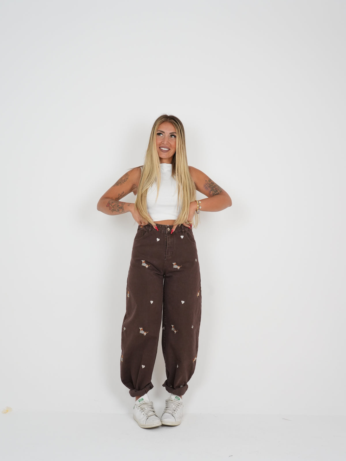 Coordinato Bau Bau Denim Marrò ♥