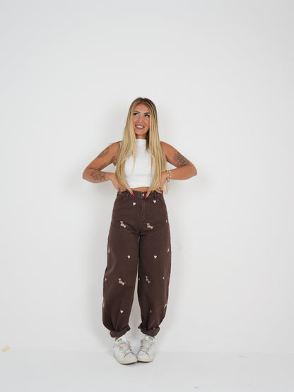 Coordinato Bau Bau Denim Marrò ♥