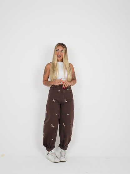 Coordinato Bau Bau Denim Marrò ♥