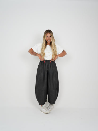 Pantalone Gessato Jessy Grigio ♥