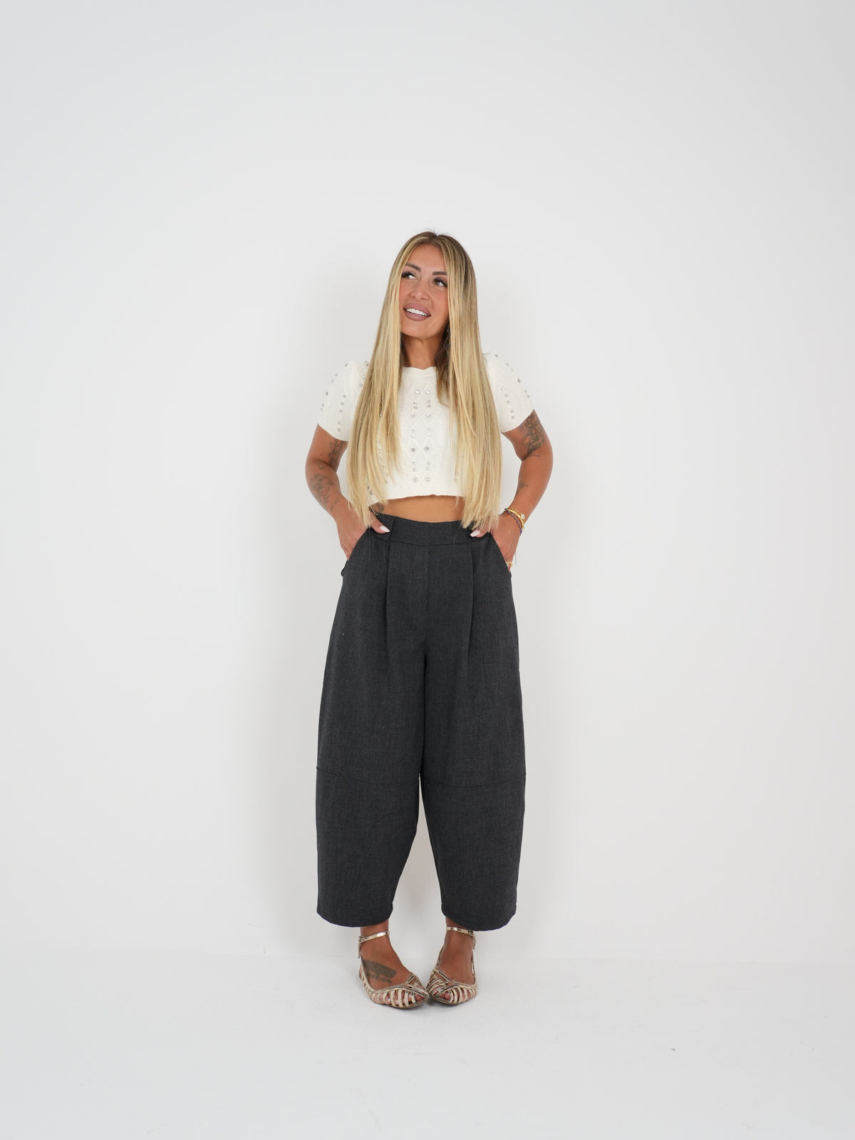 Pantalone Benjamin Grigio Nido D&