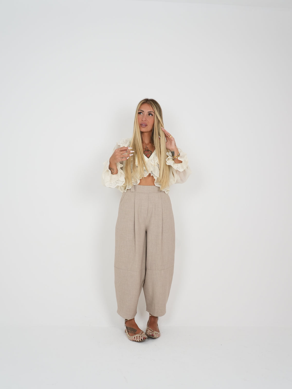 Pantalone Benjamin Beige Nido D&