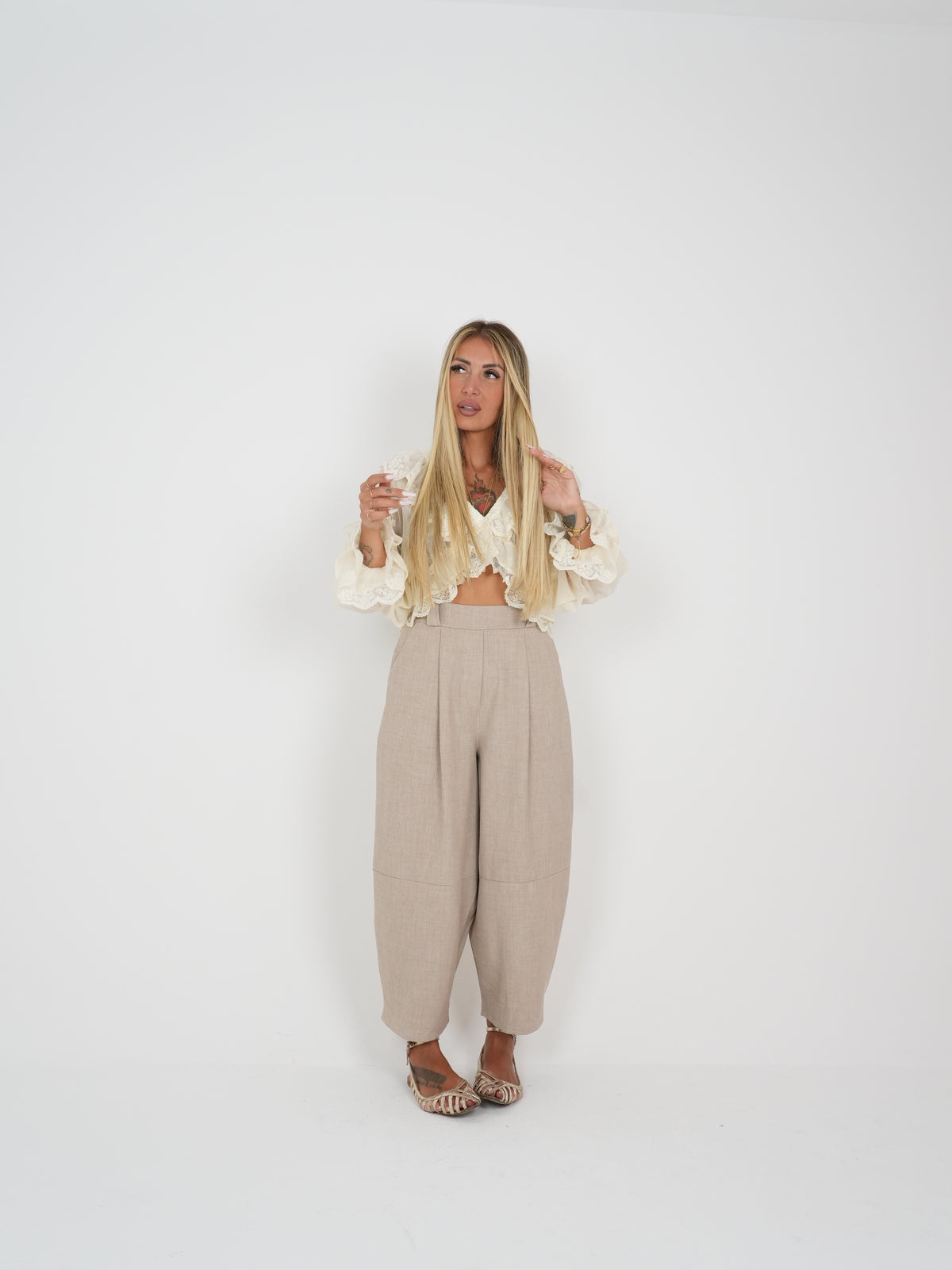 Pantalone Benjamin Beige Nido D&