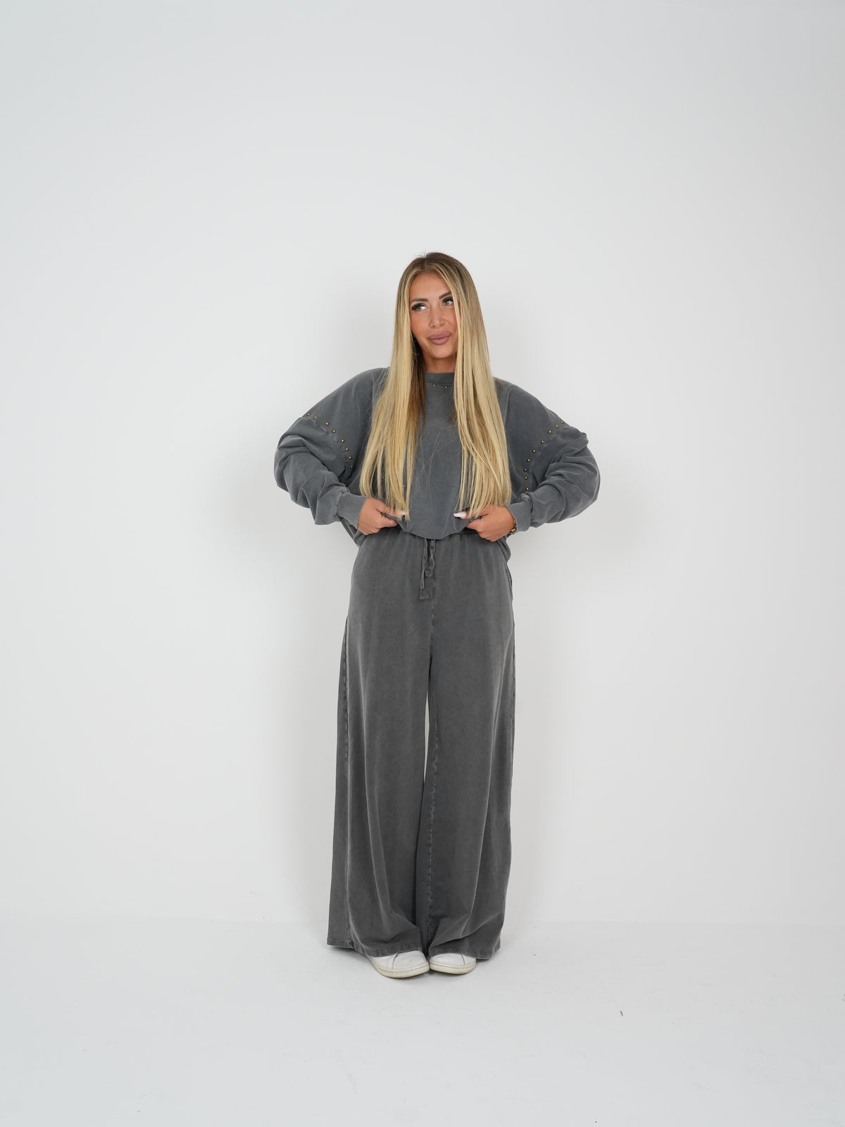 Pantaloni Gym Grigio Slavato ♥