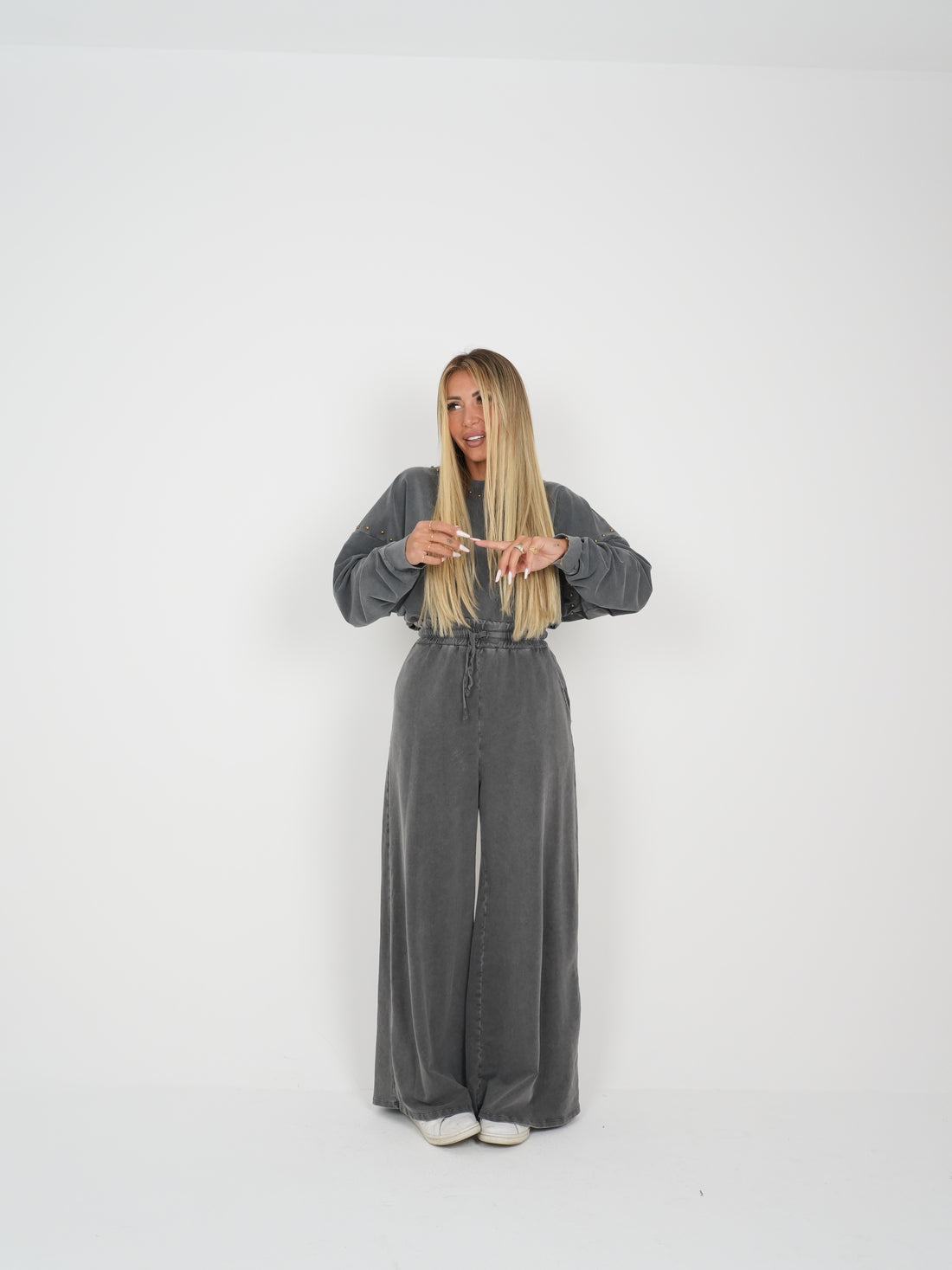 Pantaloni Gym Grigio Slavato ♥