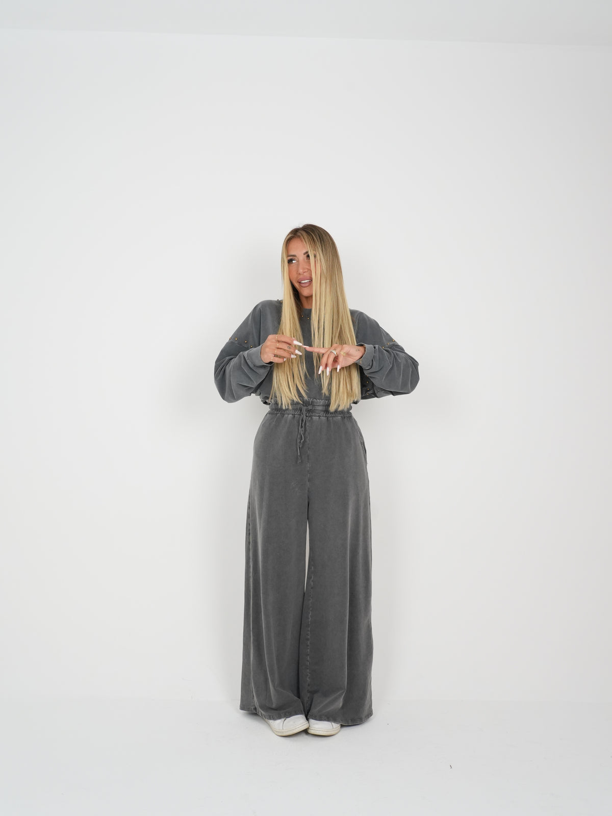 Pantaloni Gym Grigio Slavato ♥