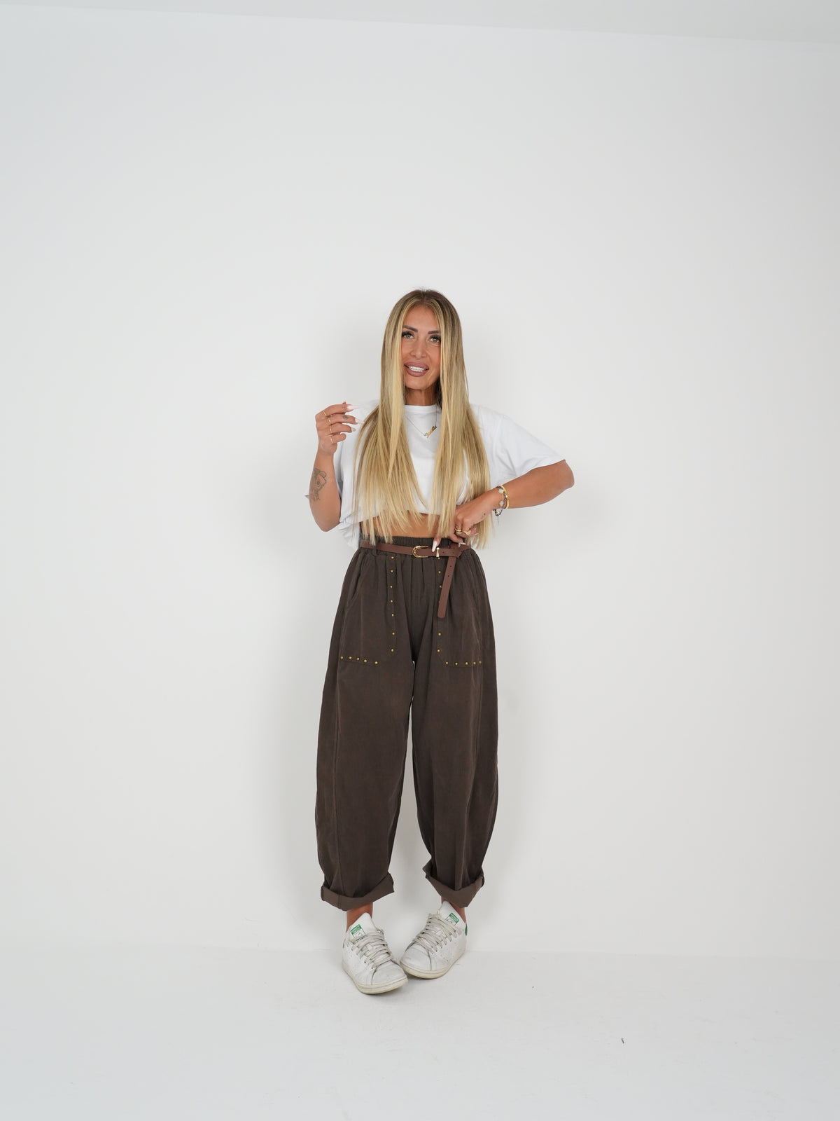 Pantalone Velluto Borchiette ♥