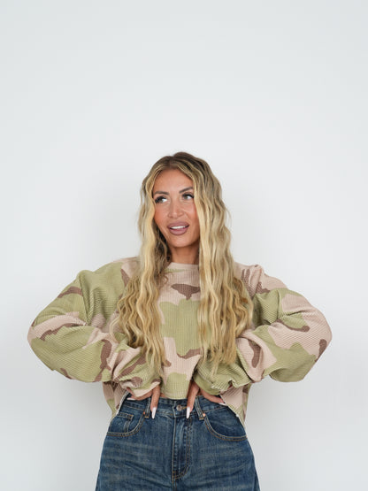 Maglia Camouflage Crop ♥