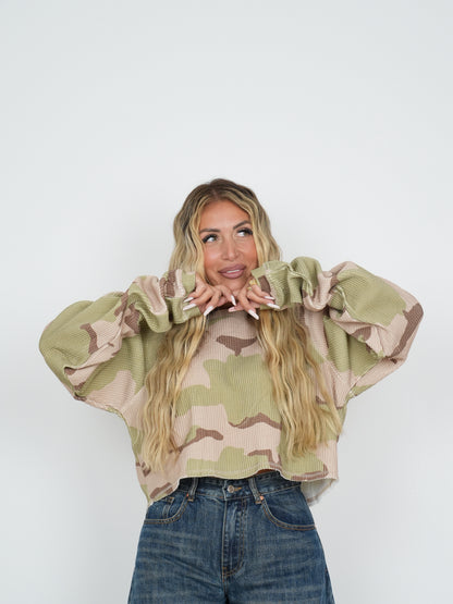 Maglia Camouflage Crop ♥