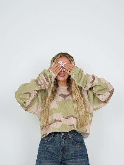 Maglia Camouflage Crop ♥