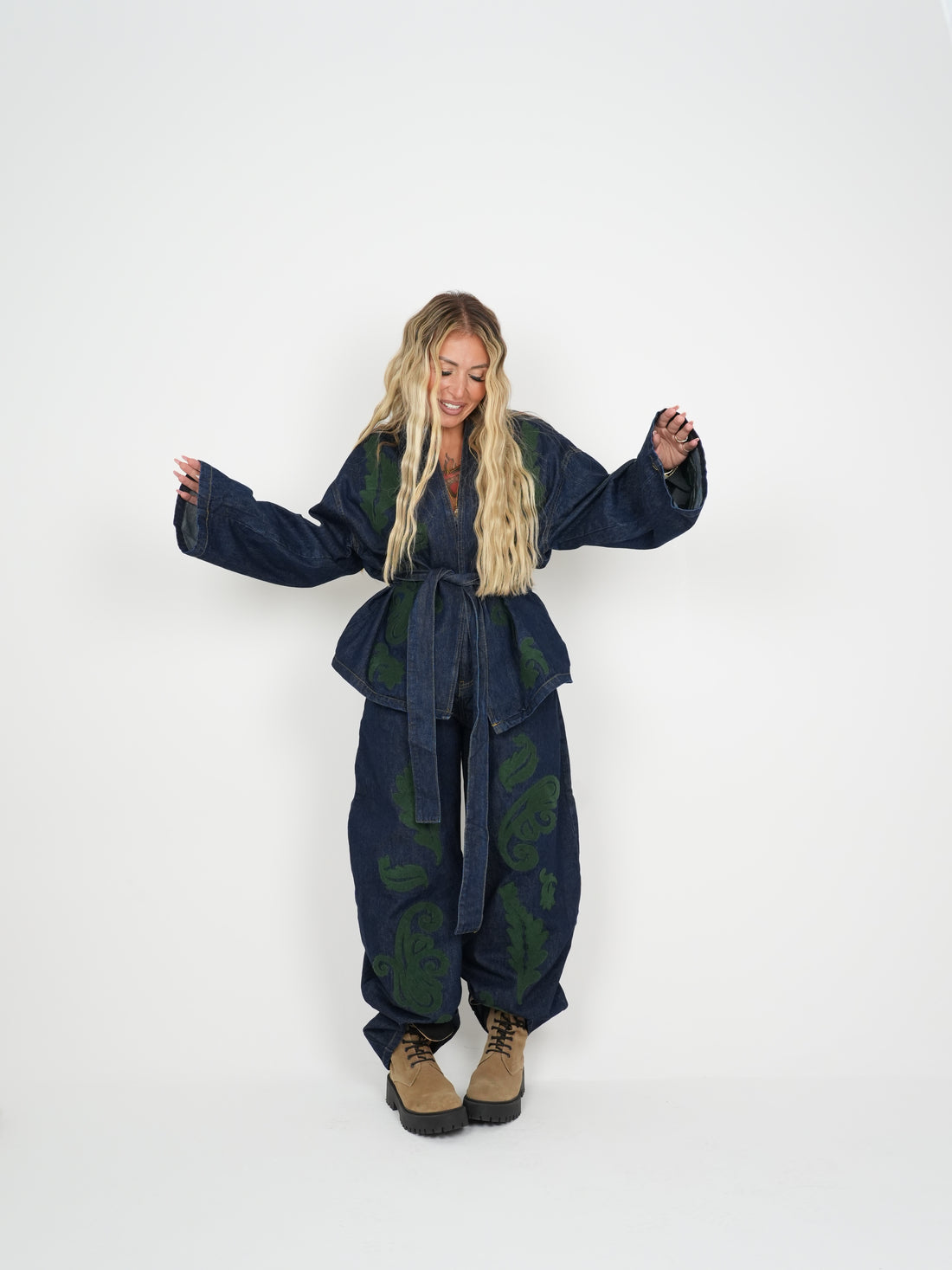 Coordinato Denim Dettagli Verde ♥