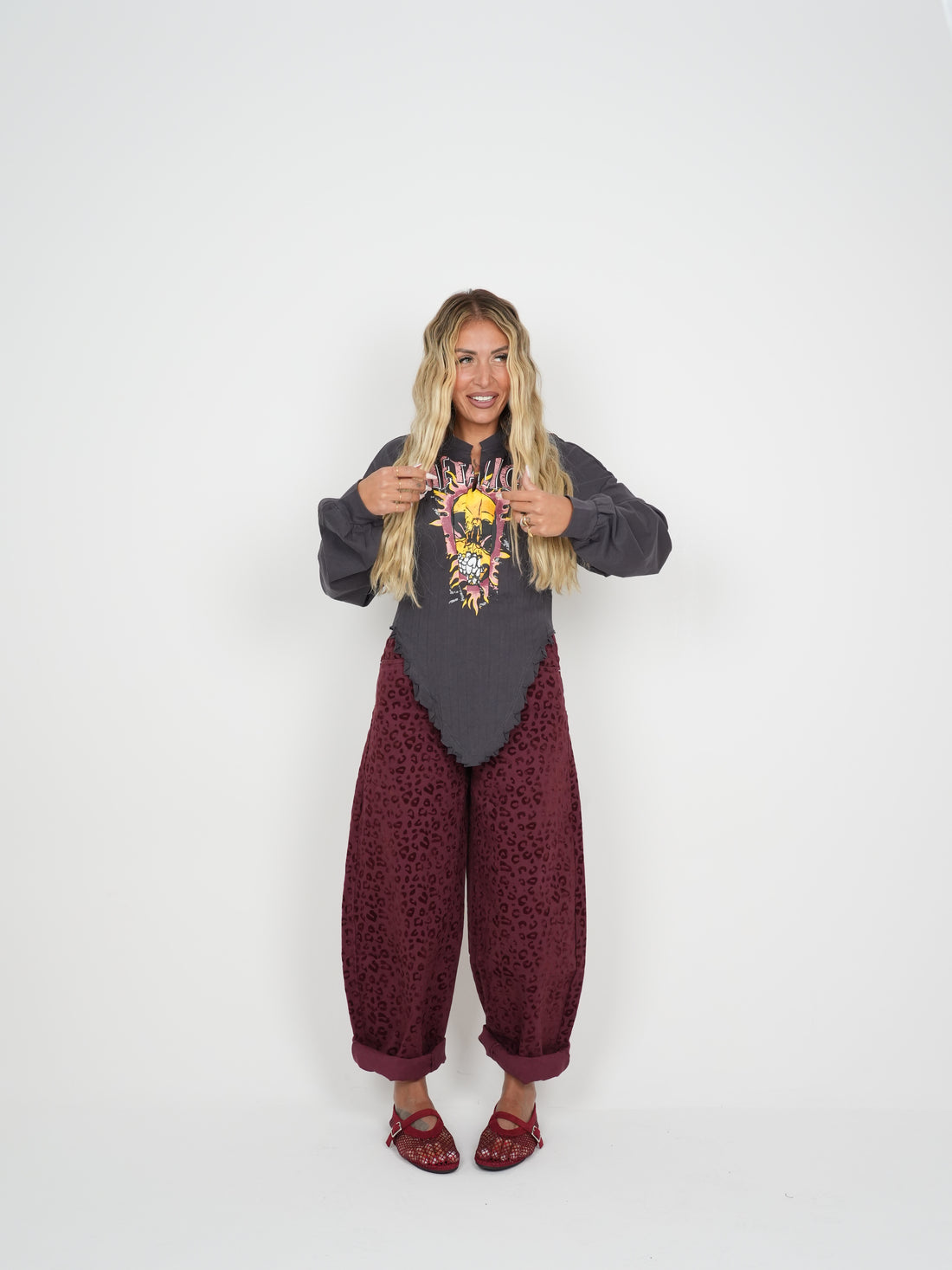 Jeans Maculo &amp; Velluto Bordeaux ♥